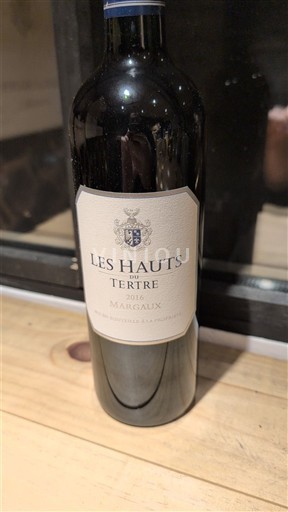Bordeaux Margaux Château Tertre Les Hauts du Tertre 2016