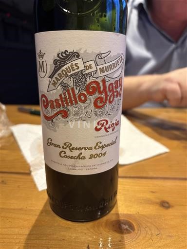 La Rioja Rioja Marqués de Murrieta Castillo Ygay Gran Reserva Especial 2004