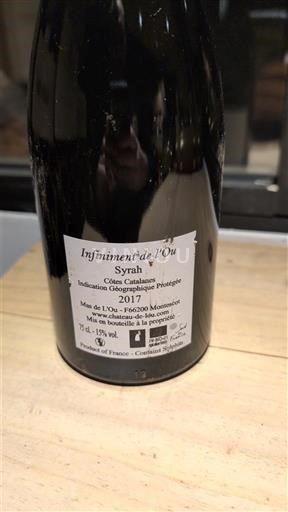 Languedoc in Roussillon Katalonske obale Mas de l'Oulieu Infiniment de l'Ou Syrah 2017