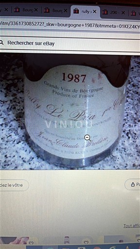 Bourgondië Rully Jean-Claude Theulot Rully Le Pré Neuf 1987