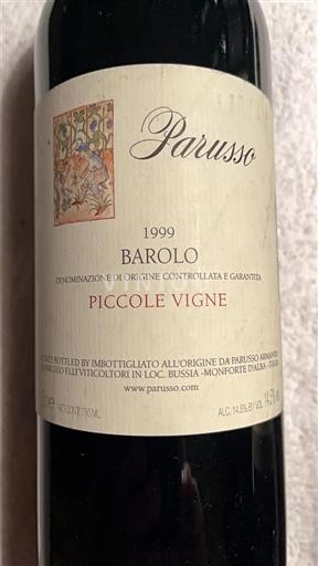 Piemonte Barolo Parusso Piccole Vigne 1999