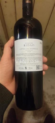 Thung lũng Rhône Côtes-du-vivarais Domaine Ridao C6 2024