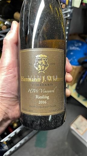 AVA Bờ Đông Niagara Escarpment (New York) Hermann J. Wiemer Vineyard HJW Vineyard Riesling 2016