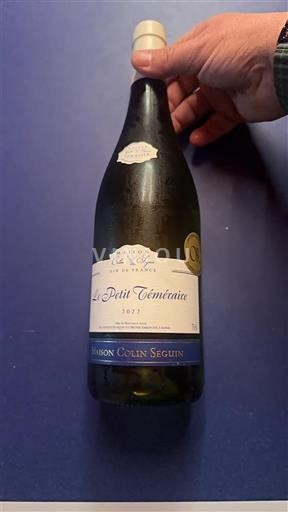 Valle della Loira Touraine Maison Colin Seguin Le Petit Téméraire 2022