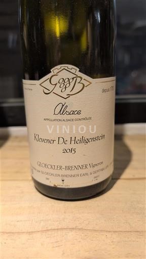 Alsace Gloeckler-Brenner Klevener De Heiligenstein 2015
