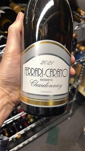 Vùng trồng nho được cấp phép California Bắc Sonoma Ferrari-Carano Reserve Chardonnay 2021