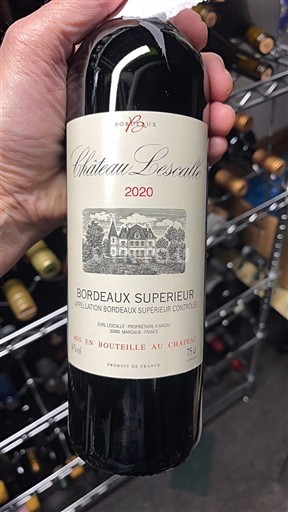 Bordeaux Bordeaux Supérieur Château Lescalles 2020
