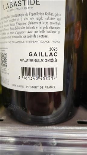 Sudoeste Gaillac Labastide 2025
