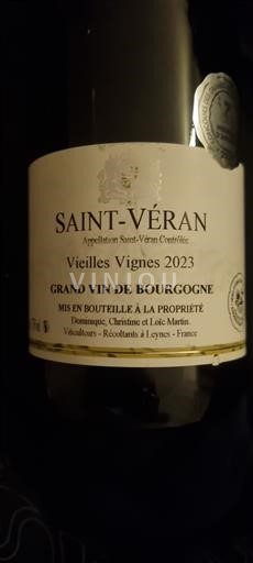 Borgogna Saint-Véran Domaine Marti Vieilles Vignes 2023