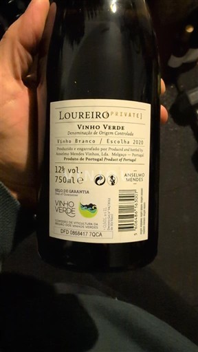 Bồ Đào Nha Rượu vang xanh Anselmo Mendes Loureiro Private 2020