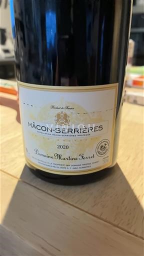 Bourgogne Mâcon và Mâcon-villages Domaine Martine Ferret 2020