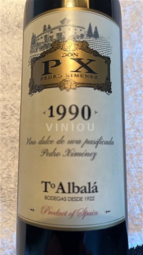 Andalucía Montilla-Moriles Toro Albalá Don PX Pedro Ximénez 1990