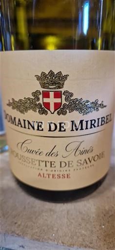 Savoie và Bugey Roussette-de-savoie Domaine Miribel des Aînés Không niên vụ