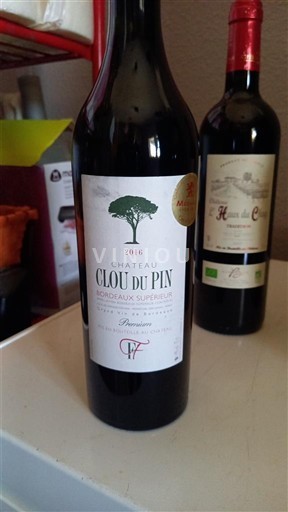 Bordeaux Bordeaux Supérieur Château Clou du Pin 2016