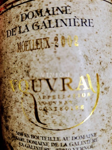 Thung lũng sông Loire Vouvray Domaine La Galinière 2002
