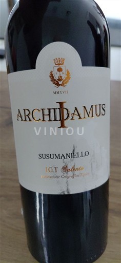 Puglia Susumaniello Salento Archidamus Susumaniello 2020