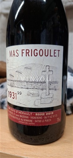 Vini Rouge sec 1931 Mas Frigoulet 2019 Francia Linguadoca Non specificato AOC