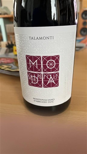 Abruzzerne Montepulciano d'Abruzzo Talamonti Moda 2024