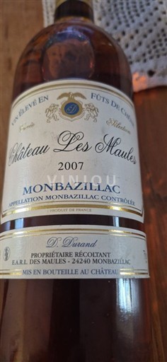 Tây Nam Monbazillac Château Les Maules 2007