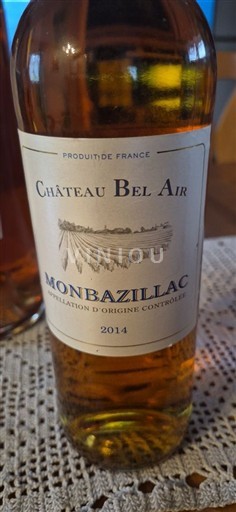 Tây Nam Monbazillac Château Bel Air 2014