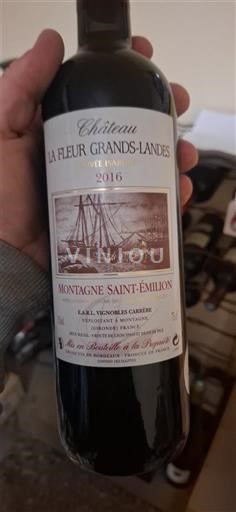 Bordeaux Montagne-saint-émilion Château La Fleur Grands-Landes 2016