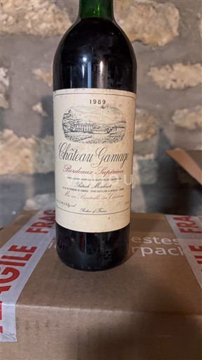 Bordeaux Bordeaux Supérieur Château Gamage 1989