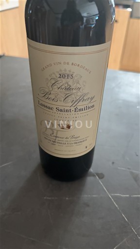 Bordeaux Lussac-saint-émilion Château Bois d'tiffray Conteste du pouget 2015