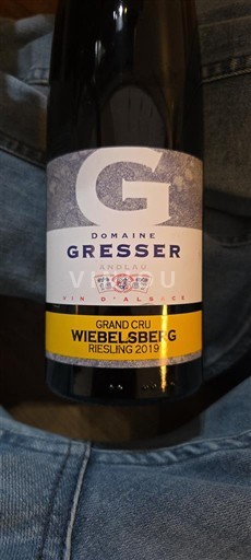 Alsacia No especificado Grand Cru Domaine Gresser Grand Cru Wiebelsberg 2019