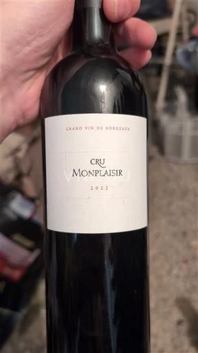 Bordeaux Cru Monplaisir 2022