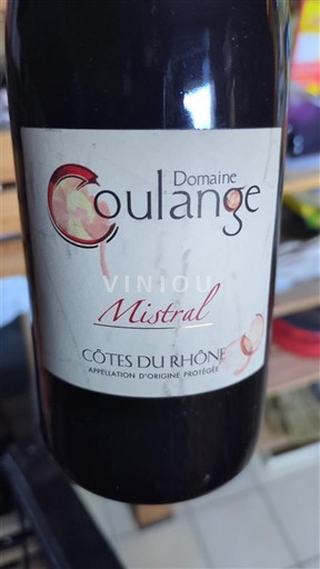 Vallée du Rhône Côtes-du-rhône Domaine Coulange Mistral 2020