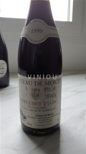 Bourgogne Mercurey Premier Cru Château Mercey En Sazenay 1999