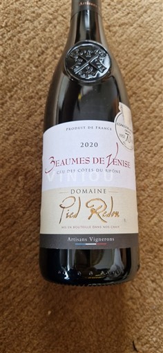 Thung lũng Rhône Beaumes de Venise Domaine Pied Redon 2020