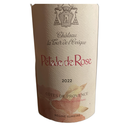 Provenza Côtes-de-Provence Château la Tour de l'Évêque Pétale de Rose 2022