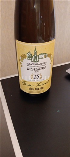 Alsace Unspecified Grand Cru Sick Dreyer Anniversaire 2016