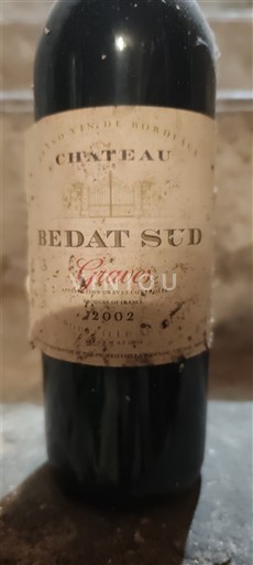 Bordeaux Graves Château Bédat Sud 2002