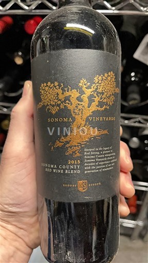 Vùng trồng nho được cấp phép California Bờ biển Sonoma Rodney Strong Sonoma Vineyards Red Wine Blend 2015