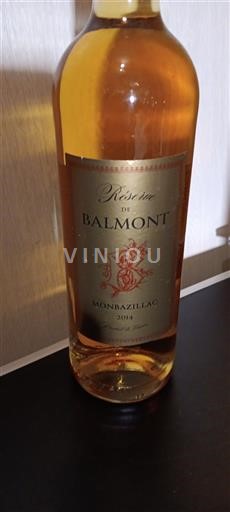 Tây Nam Monbazillac Réserve de Balmont 2014