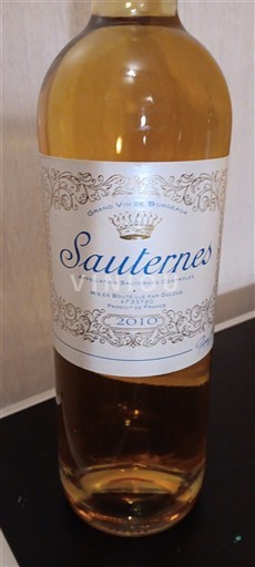 Bordeaux Sauternes Dulong Frères & Fils 2010