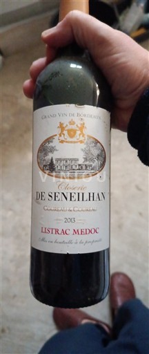 Bordeaux Listrac-Médoc Closerie de Seneilhan 2013