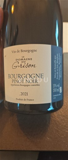 Bourgogne Domaine Le Domaine du Grison 2021