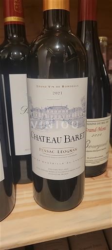 Bordeaux Pessac-Léognan Château Baret 2021