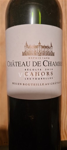 Tây Nam Cahors Château Chambert Les Tourelles 2010