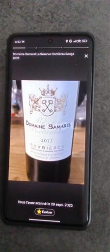 Languedoc Corbières Domaine Samarel La Réserve 2023