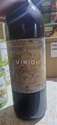 Bordeaux Château Bérard 1999