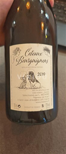 Bourgogne Coteaux bourguignons L. Metairie 2019