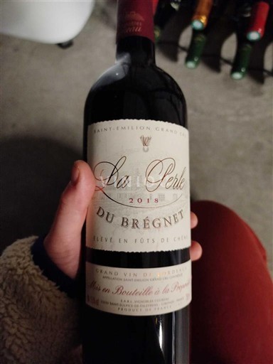 Bordeaux Saint-Émilion Grand Cru Grand Cru La Perle du Brégnet 2018