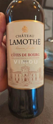 Bordeaux Côtes-de-bourg Château Lamothe Réserve 2019