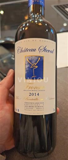 Bordeaux Francs-côtes-de-bordeaux Château Steval Francs 2014