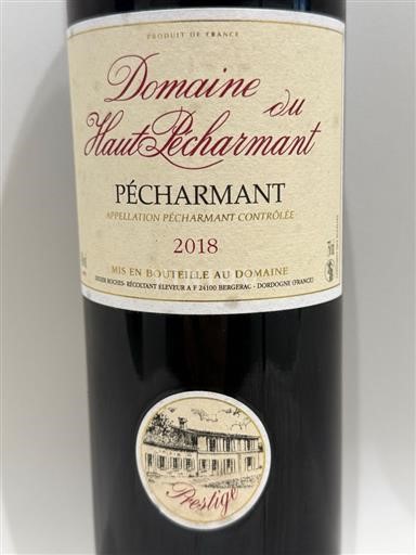 Sudoeste Pécharmant Domaine Haut-Pécharmant (Didier Roches) Prestige 2018