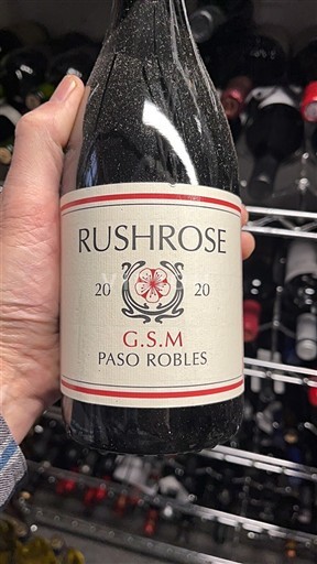 Vùng trồng nho được cấp phép California Paso Robles Rushrose Grenache Syrah Mouvedre 2020